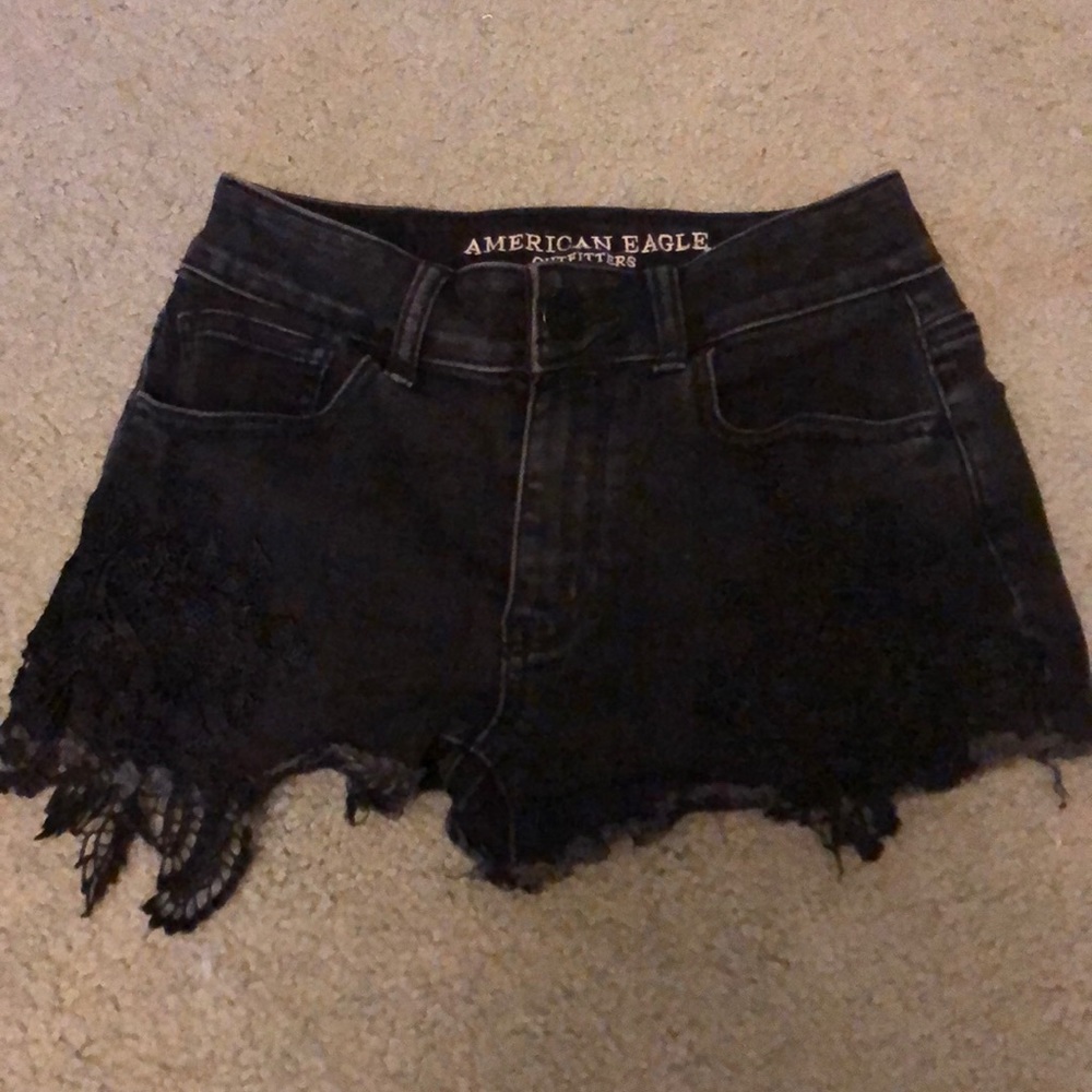 Black high waisted shorts